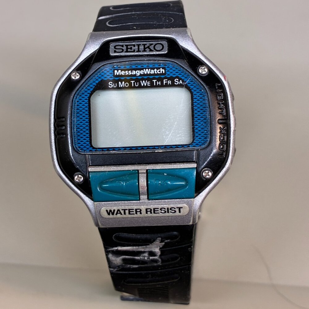 Seiko Message Watch Retro Digital Watch MA52-4A40 Needs New Battery
